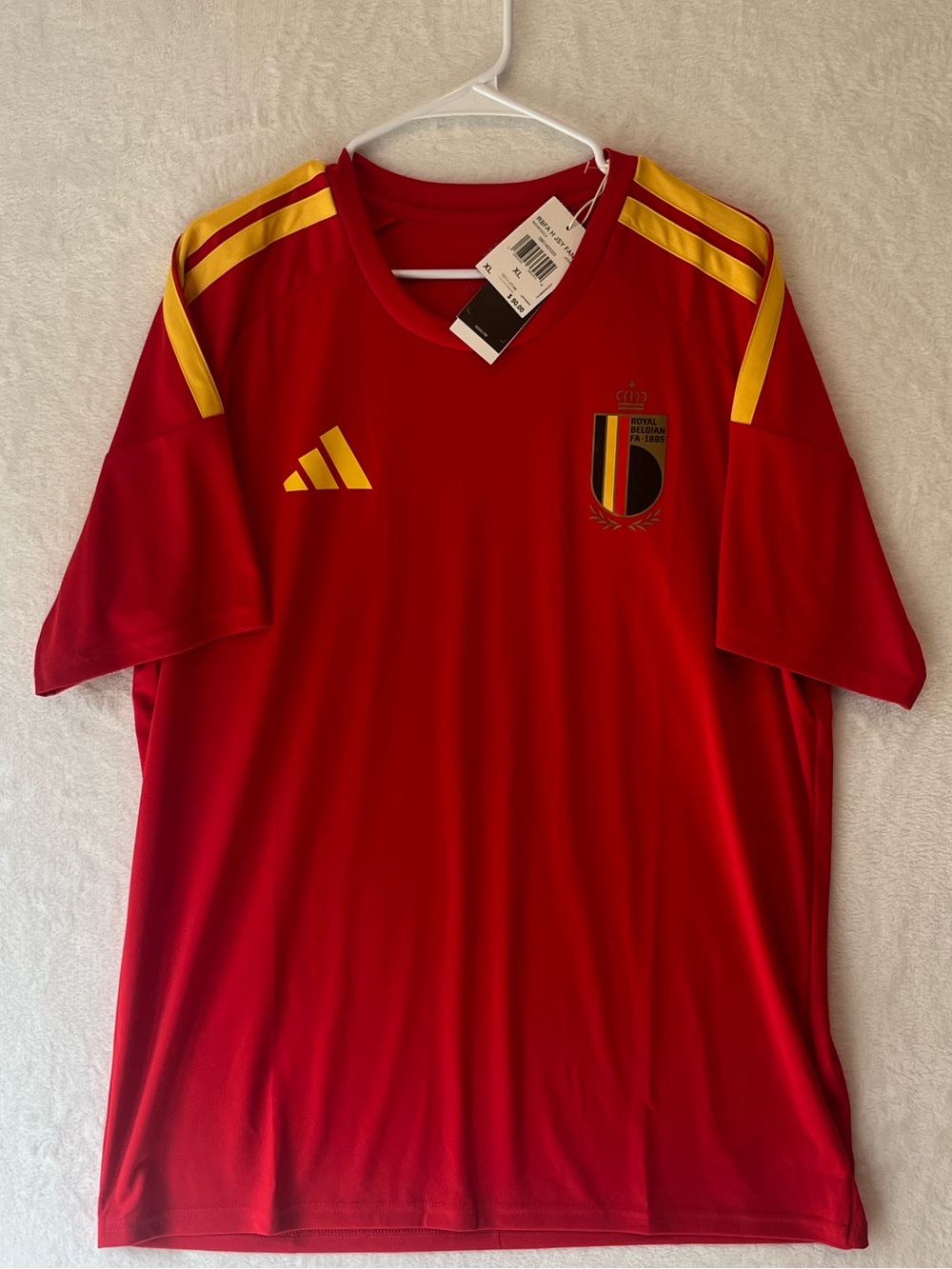 Adidas BELGIUM 2026 Fan Jersey JZ5990 Men’s XL Soccer Kit NWT $50 Retail
